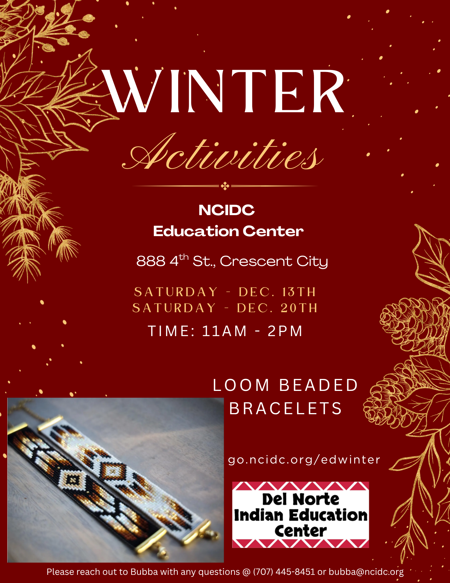 DNIEC Winter Break Activities