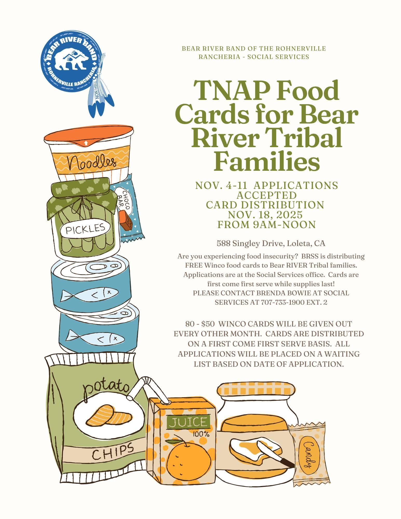 TNAP Food Flyer Bear River