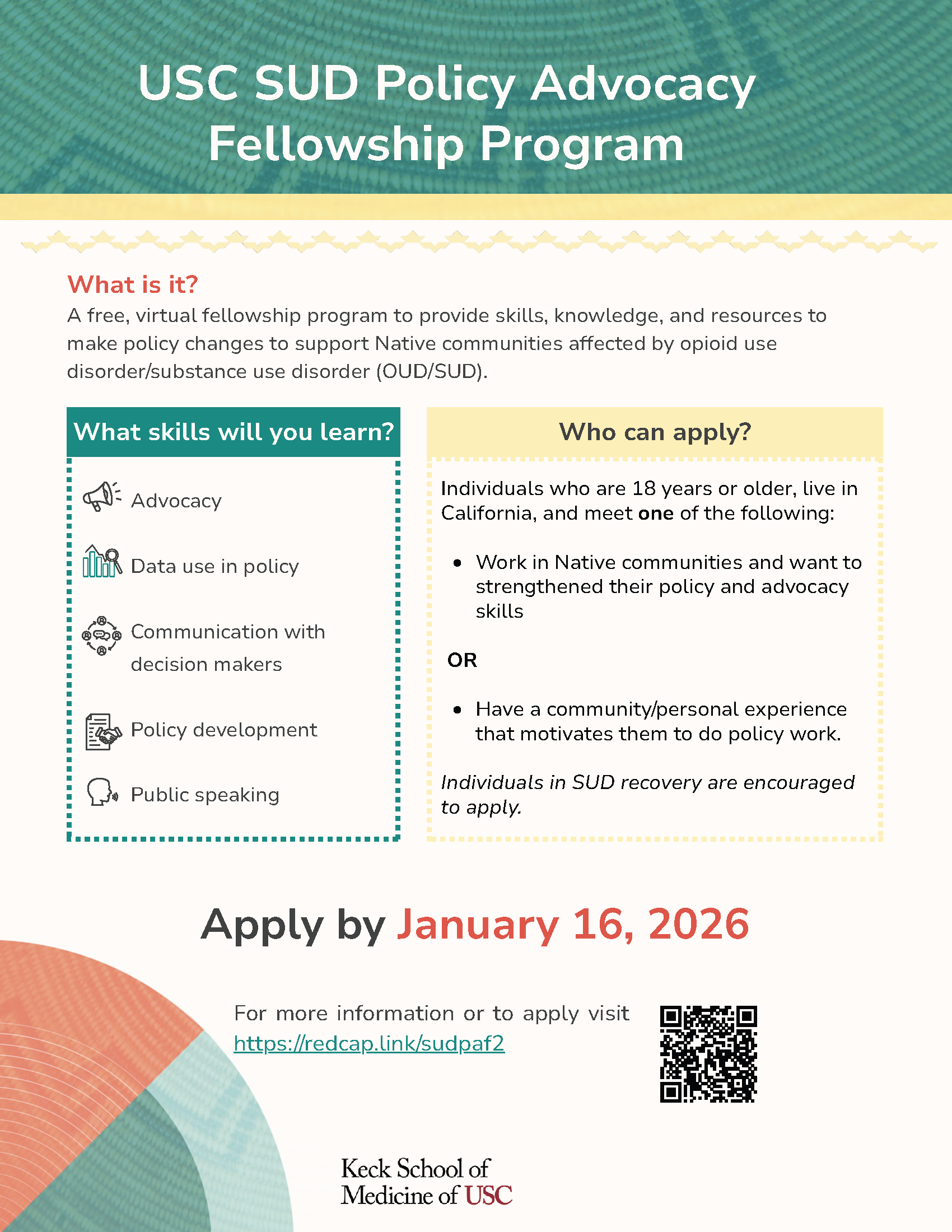 AIAN SUD policy Advocacy Fellowship Program