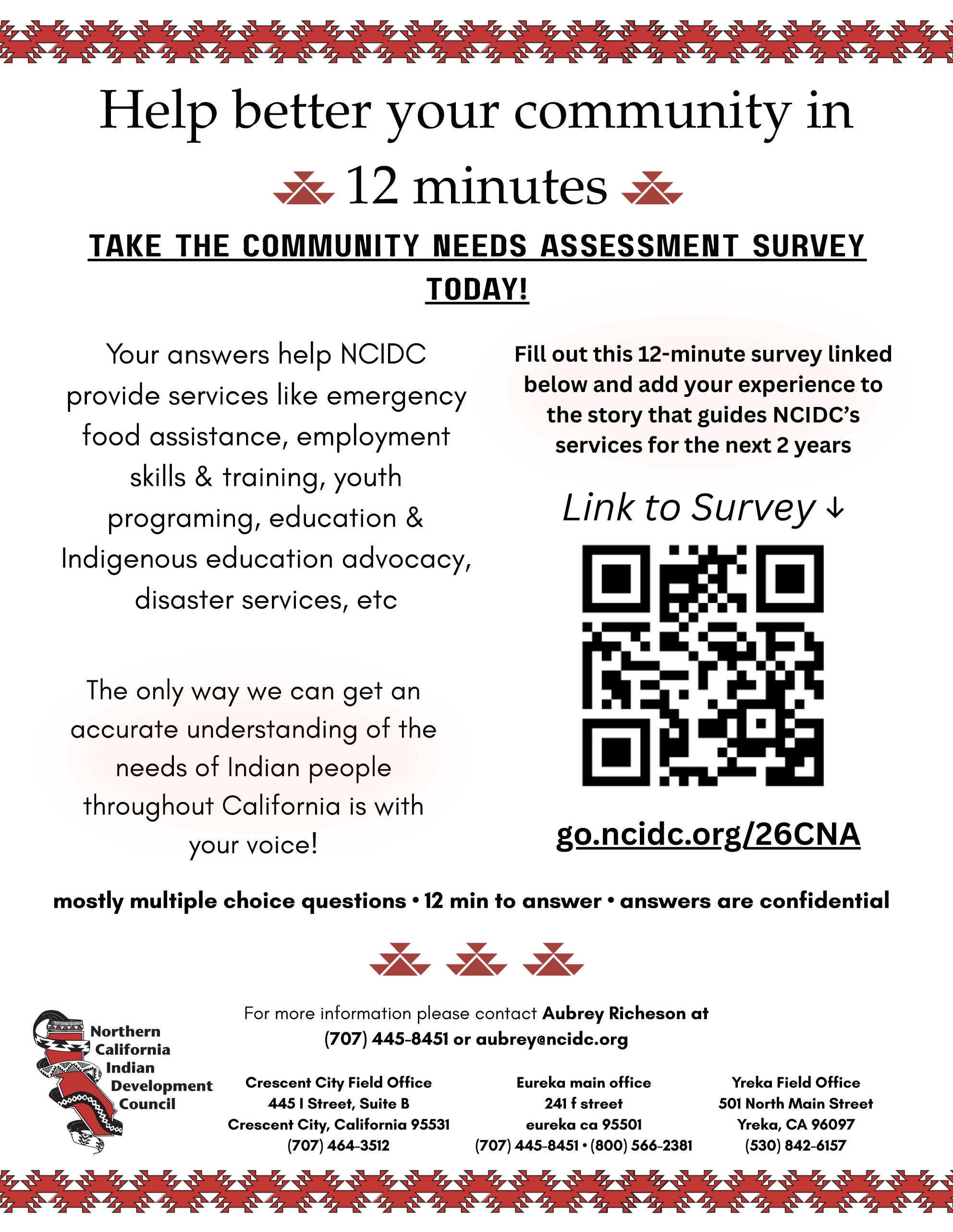 NCIDC Needs ASSESSMENT FLYER